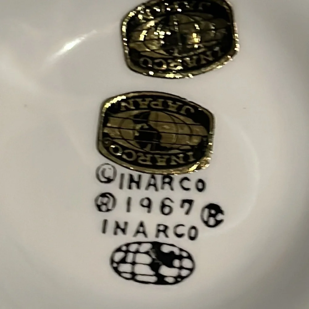 SOLD IN BUNDLE 1967 Inarco 3D Green Apples & Daisies Pitcher Creme de Menthe - Picture 10 of 11